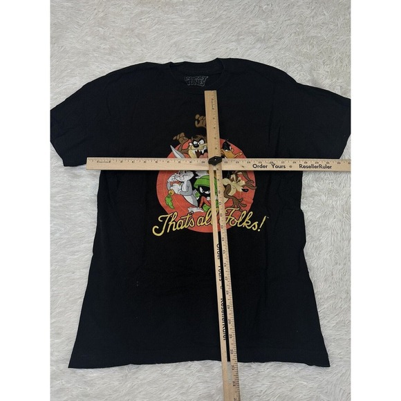 LOONEY TUNES Big Kid’s Graphic Logo Tee Black Short Sleeve Size‎ Medium - Picture 5 of 6